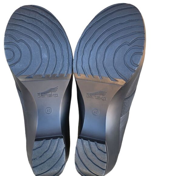 Dansko Jessica Women's Shoes Size 9.5 Black Slip On Leather Uppers Clog - Picture 8 of 9